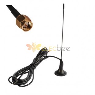 20pcs Radio Antenna 3dBi SMA Male Connector with Magnetic Base 433Mhz Antenna