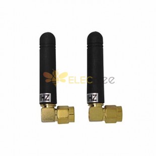 RF Module Antenna 433MHz 3dBi with 90 Degree SMA Male Connector