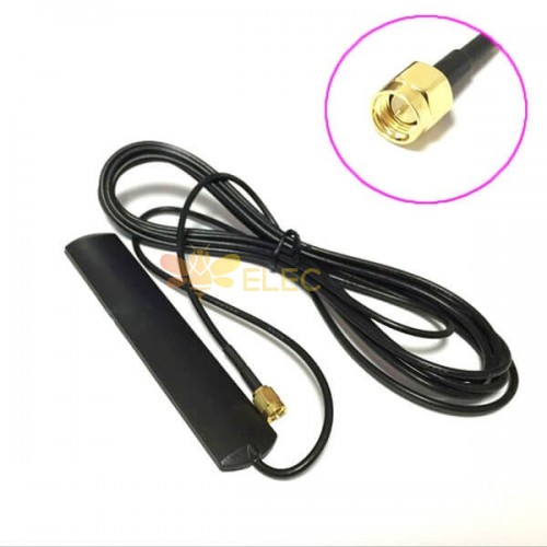 3G 4G LTE patch antenna 3dbi SMA male plug connector 3meters extension cable