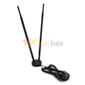 3G/4G LTE 9dBi Double Omni Antenna SMA Homme Intérieur