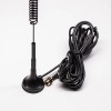 RG174 için SMA Erkek Konektör Sucker Siyah Açık 4G Anten