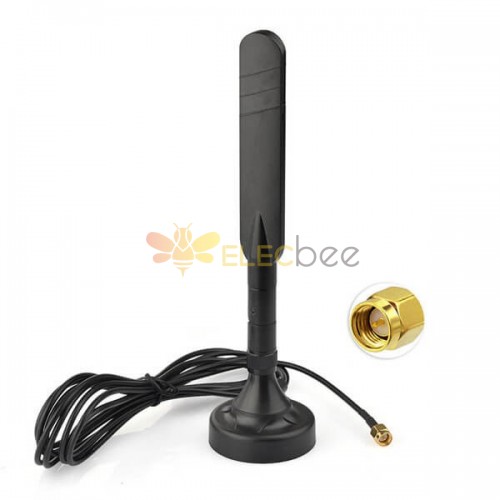 4G LTE 5dBi Antenna Magnetic Base SMA 3M Cable for 4G Cell Phone Signel Booster