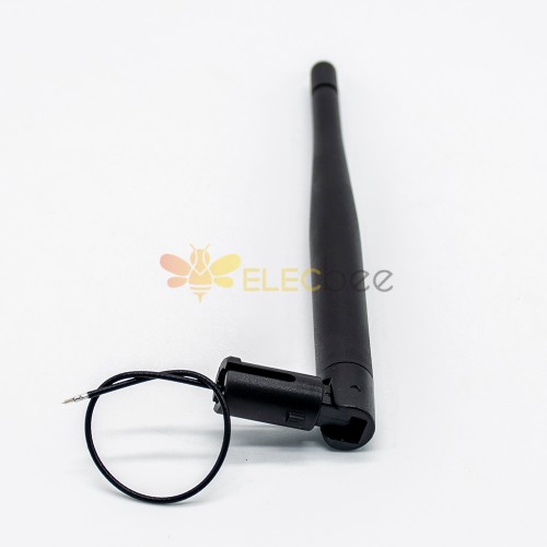 Plástico activo 4G LTE Antena de goma delgada con cable de 10 cm