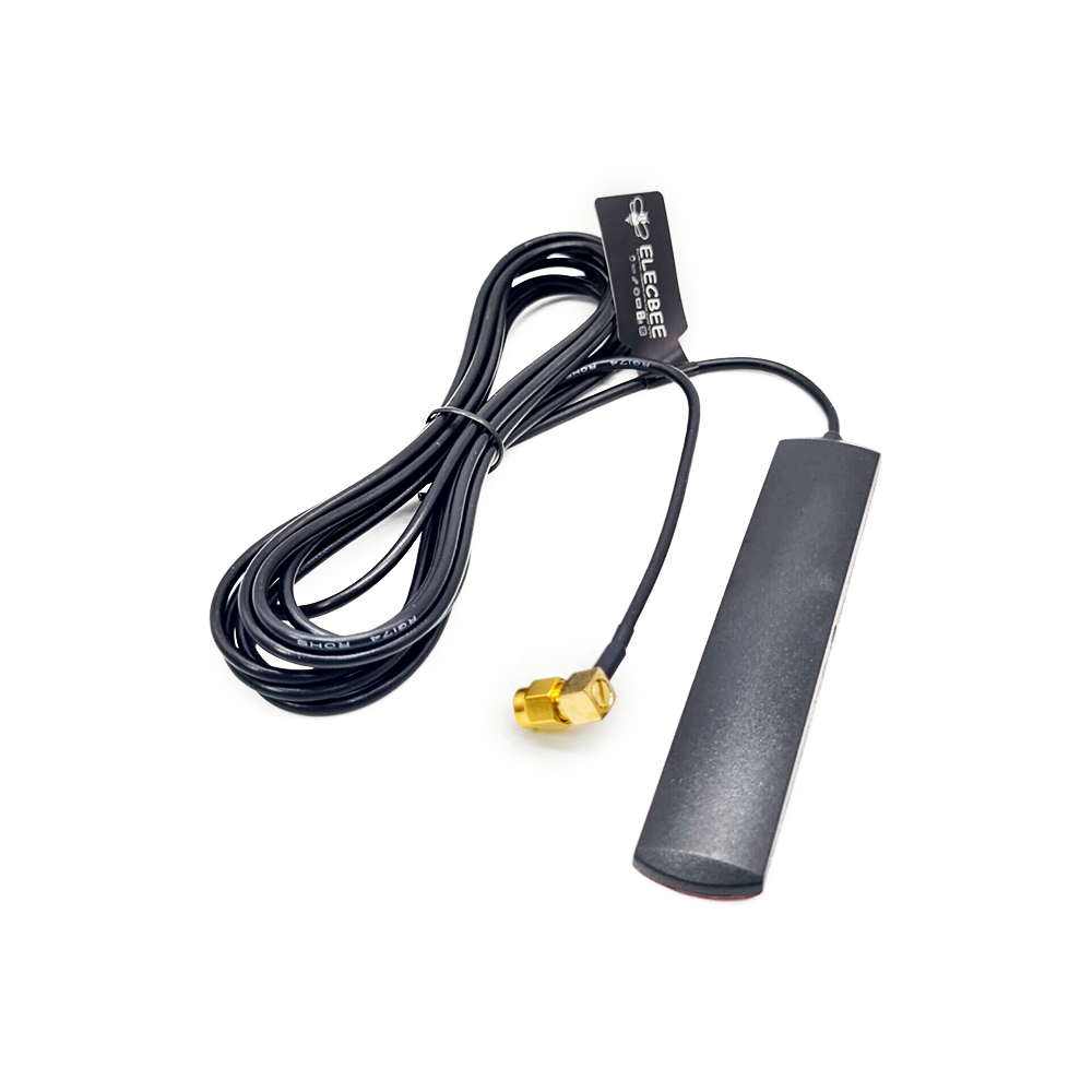 LTE 4G Antenne RP SMA MALE rechtwinkliges 3m-Kabel 700 x 960/1710 x 2170/2300 x 2690 MHz