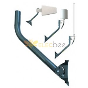 19" Fully Adjustable J-Pipe Pole Mount to Install Antenna