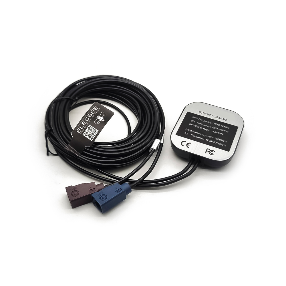 Antena combinada GPS GSM multibanda para coche con conector Fakra
