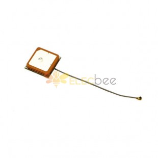 Internal Ceramic GPS Antenna 25*25*4mm with RF 1.13 Cable