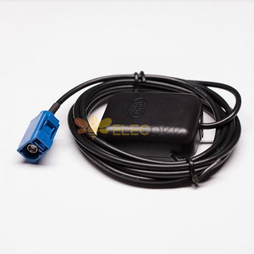 Best Car GPS Antenna Black WIFI Antenna Component to Blue FAKRA with Cable RG174