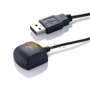 Tiny GPS antenna with integrated receiver with USB