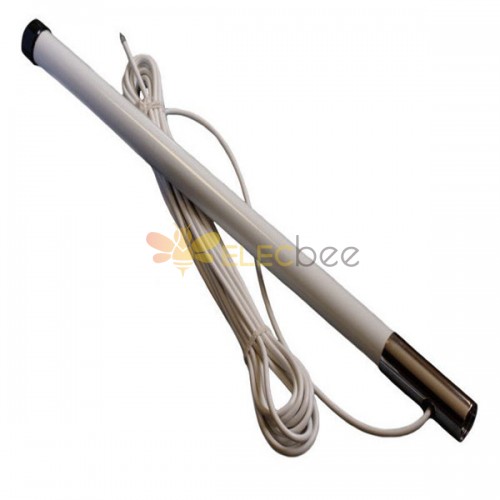 Antena de tubo de fibra de vidrio blanco GPS sintonizado pasiva 490-518Khz-10M Cable coaxial