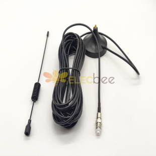 Vehicle Magnet Antenna, 12 in., Wideband 698-2700 MHz