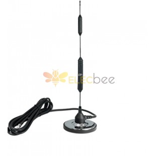 Auto Cell Antenna, 3.25" Mag. Base, 14" Tall, 18 ft. Cab., MCT Conn.