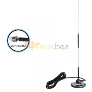 Auto Cell Antenna, 3.25" Mag. Base, 26" Tall, 18 ft. Cab., MCT Conn.