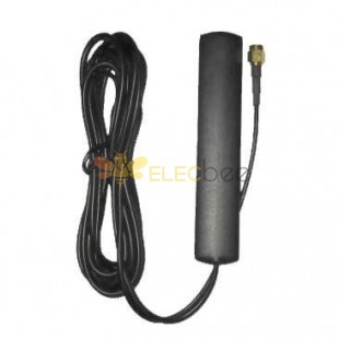In-Vehicle Server Antenna (Patch / Hershey Bar) + 13 ft. Cable w/SMA Male Connector