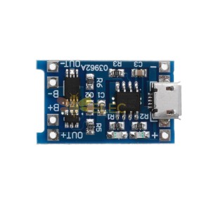 20Pcs TP4056 Micro USB 5V 1A 锂电池充电保护板 TE585 Lipo 充电器模块