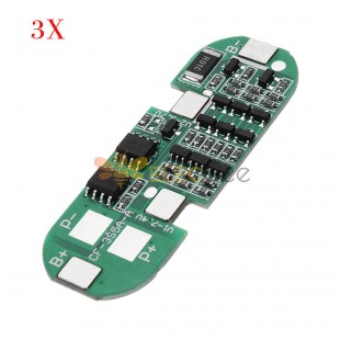 3pcs Three String DC 12V Lithium Battery Protection Board Charging Protection Module LED Light Solar Street Light Massager