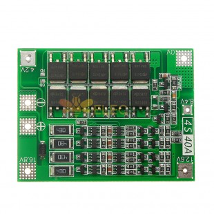 4S 40A 鋰離子鋰電池 18650 充電器 PCB BMS 保護板帶平衡鑽電機 14.8V 16.8V 鋰電池模塊