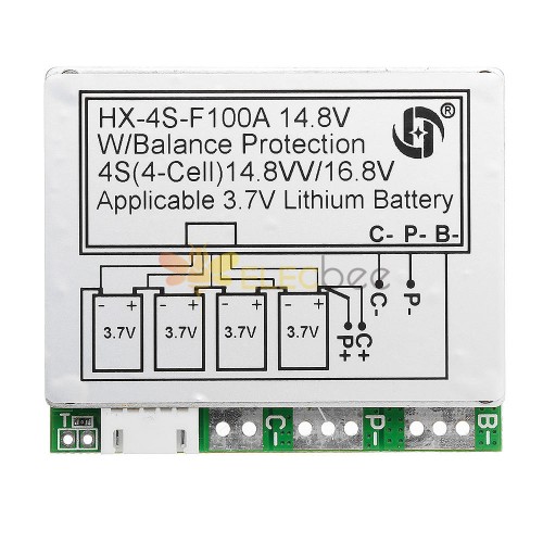 4S Series 16.8V 14.8V Lithium Battery Protection Board 100A With
