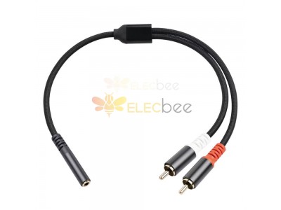 Review: Gold Plated 3.5mm TRS Female to 2 RCA Male Audio Speaker Y Splitter Cable