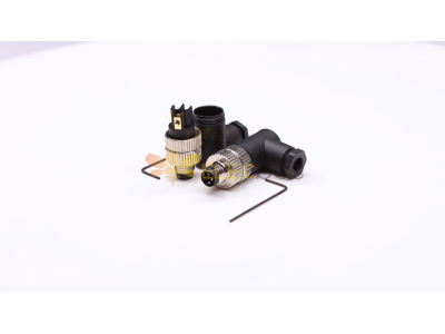 Video zu M8-Kabelprodukten - M8-Kabelkonfektionierungsstecker Wasserdichter IP67-90-Grad-Stecker 3-poliger verdrahtbarer, ungeschirmter Stecker