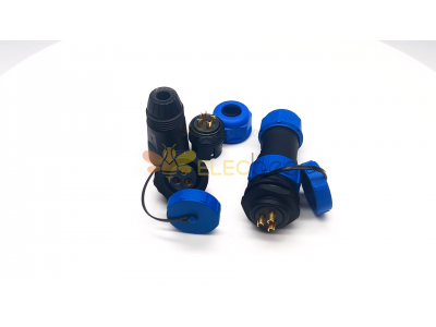 SP13 Connector Video - SP13 3-Pin Waterproof Connector Plug Male and Female Socket Panel Mount Automatic Connector