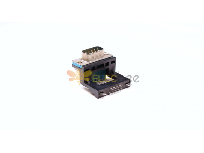 D-Sub 連接器視頻 - D-Sub 9 針焊接連接器外螺紋直角 5.8 加高型用於 PCB 安裝