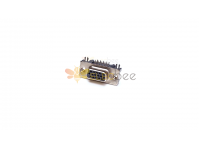 D-Sub-Anschluss Video – Ultradünner D-Sub-Anschluss mit hoher Dichte, VGA, 15-polig, rechtwinklig, Durchgangsloch