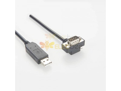 使用 9 針公 DB9 轉 USB 2.0 A 直角連接器升級您的連接能力