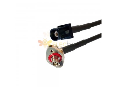 多功能 Fakra 公头至 SMB 母头直角车辆电缆适配器 – 可根据您的汽车需求定制连接