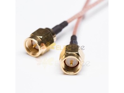SMA 電纜視頻 - SMA 直式同軸電纜插頭，適用於帶 SMA 連接器的棕色 RG316