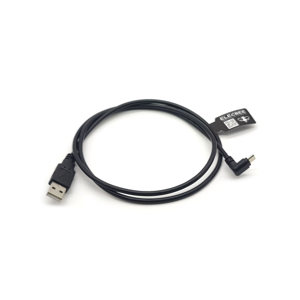 USB 2.0 A オス1Mケーブルへの直角マイクロUSBプラグダウン角度