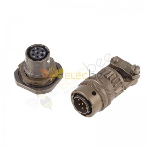 Military Spec Connectors MS3116E10-7P MS3112E10-7S male and female 7 pin military connector with Strain Relief Clamp
