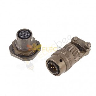 Military Spec Connectors MS3116E10-7P MS3112E10-7S male and female 7 pin military connector with Strain Relief Clamp