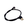 20 adet Dik Açı USB2.0 Mikro B Erkek - USB 2.0 A Erkek Kablo Veri Aktarımı için 0.5m
