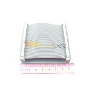 2.54mm Pitch 2x25 Pitch 50 Pin 50 Wire IDC Flat Ribbon Cable Length 7CM