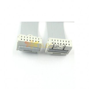 2.54mm间距,排线,2x7针,14针,14线,IDC扁平带状电缆,长度20CM连接器