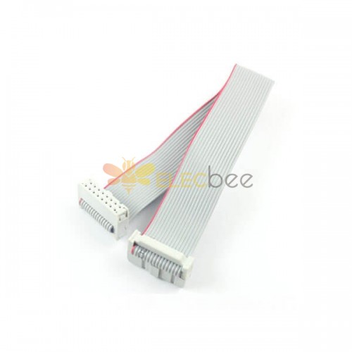 2.54mm Pitch 2x8 Pin 16 Pin 16 Wire IDC Flat Ribbon Cable Length 20cm