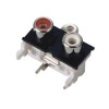 RCA Double Jack 90 Degree Female Socket Connector PCB Mount