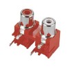 Jack PCB Mount RCA Red Color Female Socket Right Angle Connector