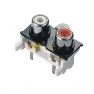 RCA Jack Connector for PCB Mount Angle