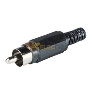 RCA Coaxial Connector Plug Straight Type Stereo Connector per cavo