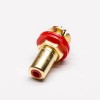 RCA Connector Female Straight 180° Solder Type for Cable