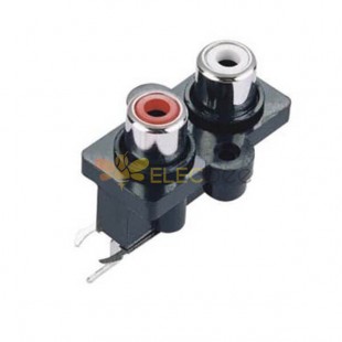 RCA Connector Female to Female Socket Right Angle for PCB Board
