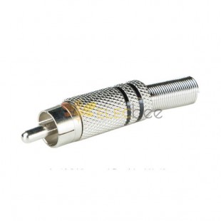 RCA Connector For Speaker Wire Straight Type Male Connector