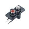 RCA Female Audio Connector Jack Socket 90 Degree for PCB Mount