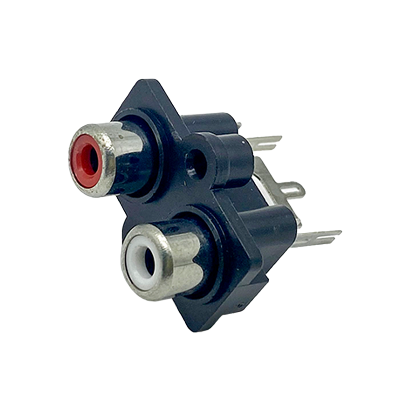 RCA Female to RCA Female Connector Straight Type Adaptateur pour PCB Mount