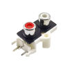 RCA Jack Connector Receptacle Socket for PCB Mount 90Degree