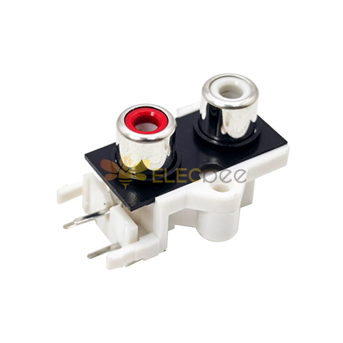 RCA Jack Connector Receptacle Socket for PCB Mount 90Degree