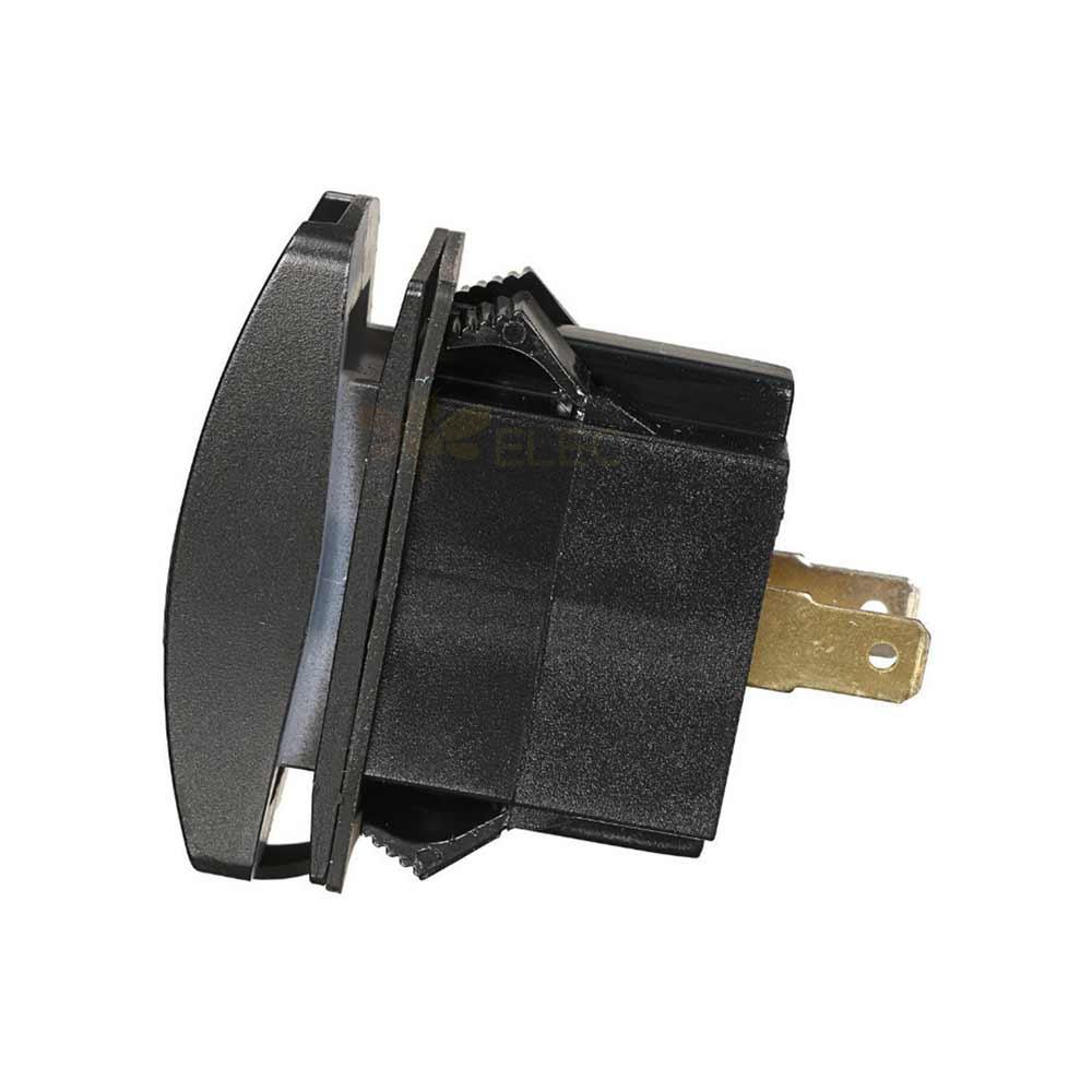 Interruptor tipo barco modificado para iate RV automotivo Carregador USB duplo com carregamento rápido QC3.0+PD Carregador de carro USB em forma de barco