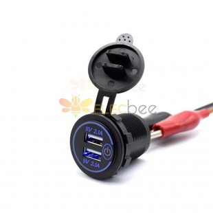 Automotive and Marine Modified Touch Screen Switch Dual USB 4.2A Car Charger, 12/24V to 5V Charger